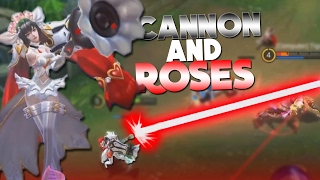 Mobile Legends Layla CANNON AND ROSES Skin Gameplay!