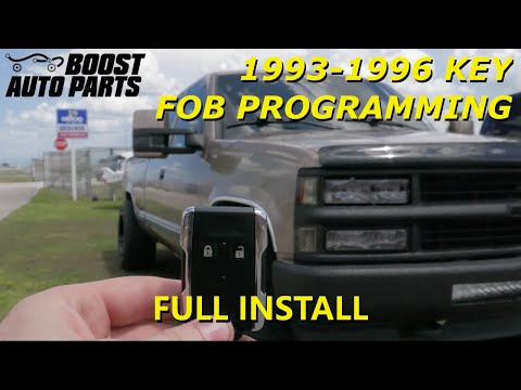 2015+ Style Chrome Key Fob Programming Guide for (1993-1996) GM Trucks - Boost Auto Parts