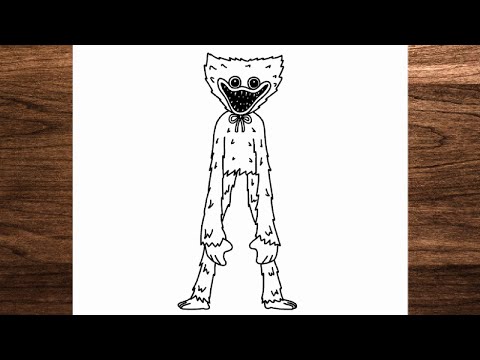 Comment dessiner Huggy Wuggy Project Playtime