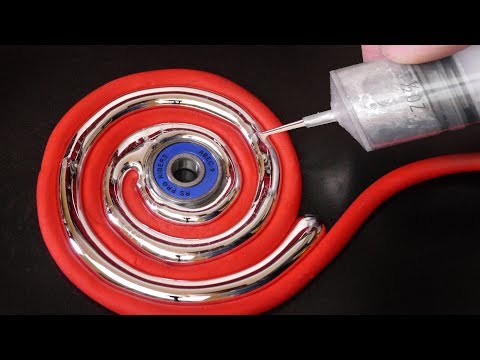 DIY Gallium Fidget Spinner Spiral Swirl