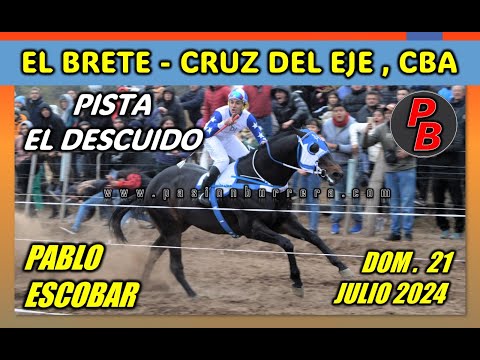 PABLO ESCOBAR: PISTA EL DESCUIDO - EL BRETE, CRUZ DEL EJE (21-07-2024)