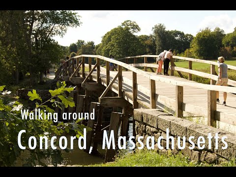 Walking around Concord, Massachusetts