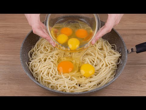 Fry some pasta with eggslike this and you will be surprised by the result
