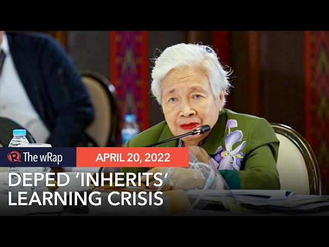 Briones on ‘MaJoHa’: Learning crisis inherited from past administrations