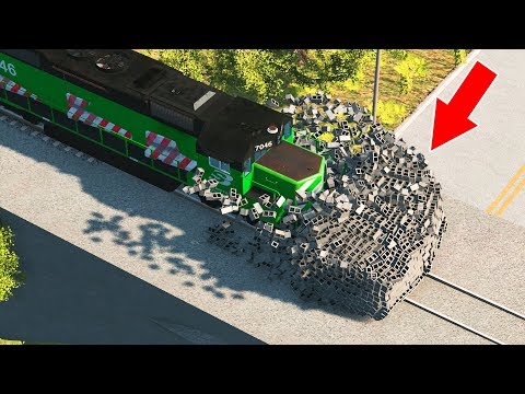 BeamNG Drive - Train accidents #1
