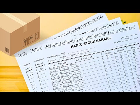 Cara Mengisi KARTU STOCK Barang - JELAS & SANGAT MUDAH DIPAHAMI PEMULA‼️