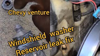 how to fix a leak on a windshield washer fluid reservoir!