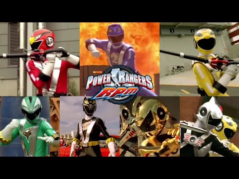 power rangers rpm all single rangers morphs 
