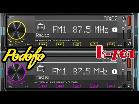 ✅Good and affordable car audio on Aliexpress Podofo K-701 Car Radio Bluetooth MP3 FM USB SD EQ 1DIN