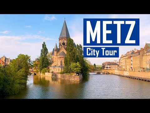 A day in Metz (France) - From the Esplanade to Saint-Étienne Cathedral | 4k