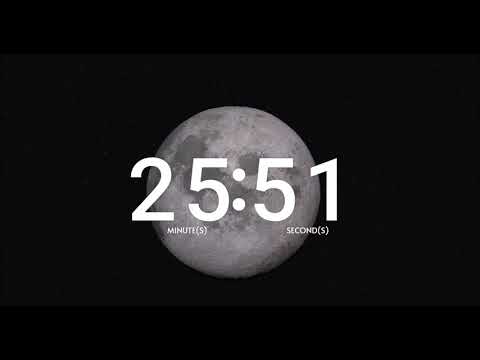 Moon 35 Minute Countdown Video - Silent