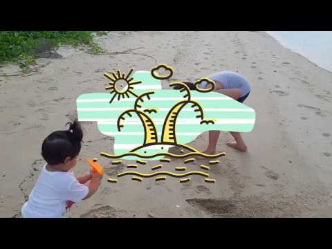 Punjabi Kids : Arjan, Amreen and Ajeet - Play Time @ Beach