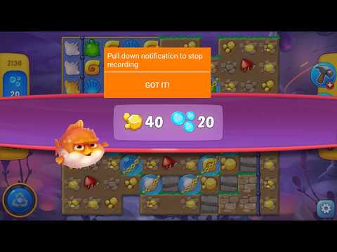 Fishdom Level 2136 Hard NO Boosters HD