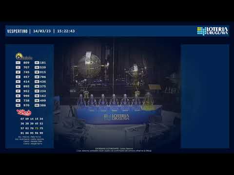 Emisión en directo de Loteria Uruguaya