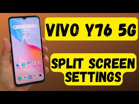 Vivo Y76 5G split Screen || How to Enable Split screen Vivo Phone || V2124