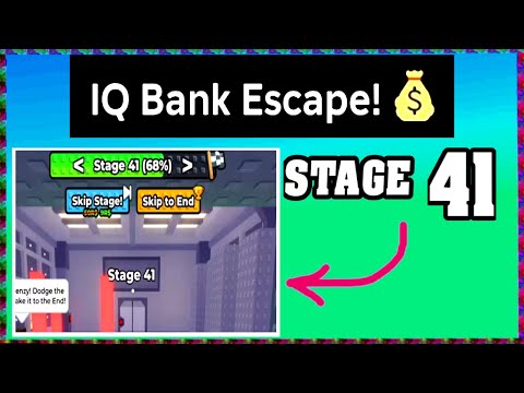 STAGE 41 IQ BANK ESCAPE Roblox Walkthrough [Full Guide English] 💰