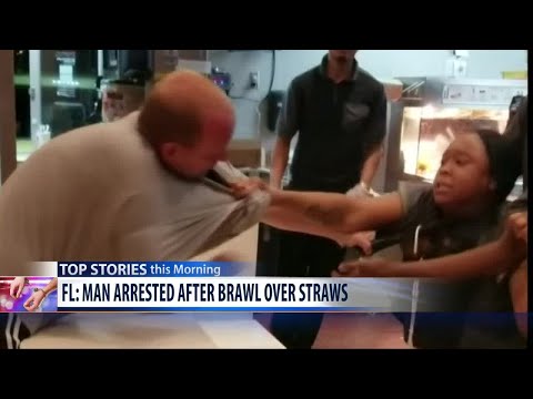 A man attacked a McDonald's employee over a straw