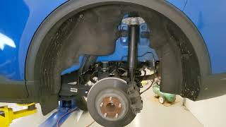 How to fix loose fender liner 2020 Ford Escape zip tie Left R wheel tire noise rattle repair rubbing