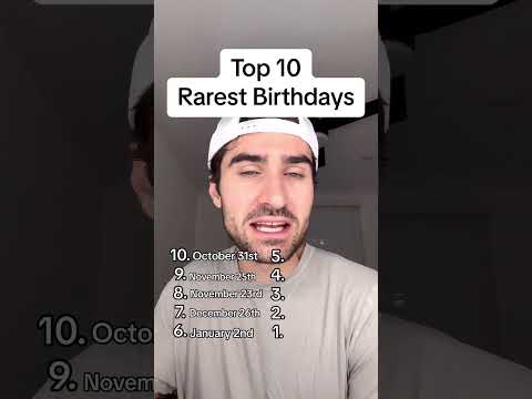 Top 10 Rarest Birthdays