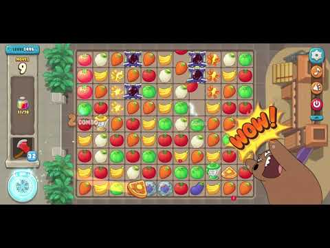 We Bare Bears Match3 Repairs Level 1496 - No Boosters