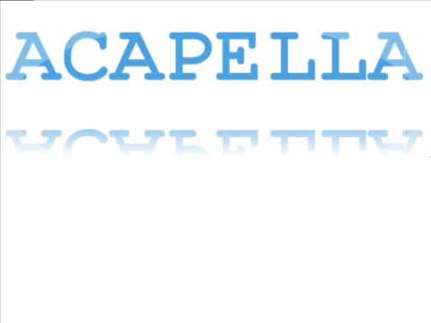 Acappella - Everybody Said But Nobody Did