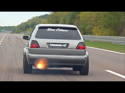 VW Golf 2 VR6 Turbo ACCELERATION SOUND 🔥
