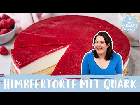 Himbeertorte mit Quark 🍰| schnell und einfach | Einfach Backen