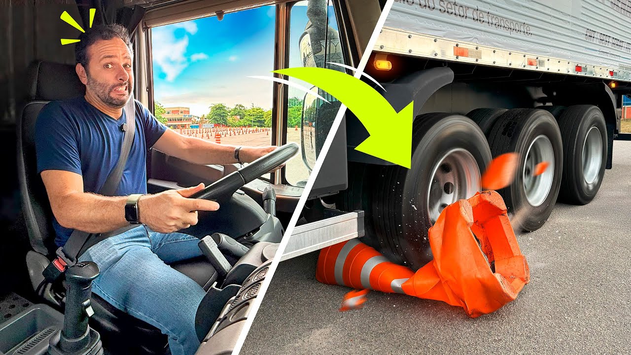 O DESAFIO de fazer BALIZA com um CAMINHÃO de VERDADE!