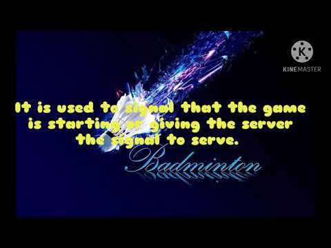 REFEREE SIGNALS IN BADMINTON