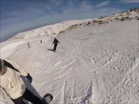 Fun at Mzaar with my GoPro HD Hero 2 - Lebanon Snowboard