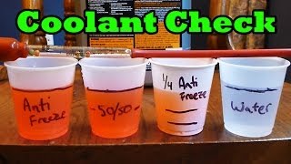 When will your coolant freeze? (How to check engine coolant freeze temp)