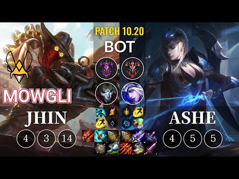 VIT Mowgli Jhin vs Ashe Bot - KR Patch 10.20