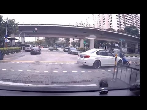 19jun2019 bmw 318 #SLH2528Y fail to give way to oncoming traffic