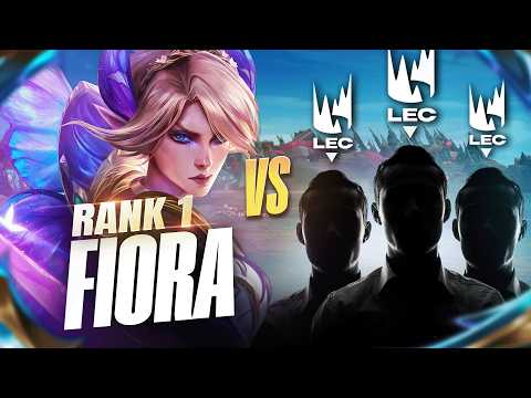 RANK 1 FIORA AGAINST 4 LEC PLAYERS