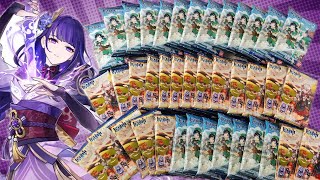 I WAS FREAKING OUT I LOVE HUTAO I WANJT HER CHARACTER CARD SO BAD - I’ll Get ALL Genshin Characters’ Cards! Unboxing Video / 原神 ウエハース2 開封動画