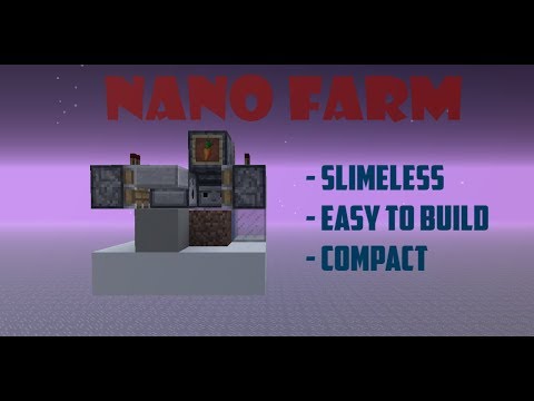 Nano Farm - An Easy Way To Get Crops. Minecraft 1.13+