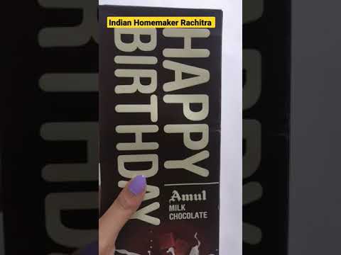 Amul Happy birthday chocolate #shorts milk chocolate