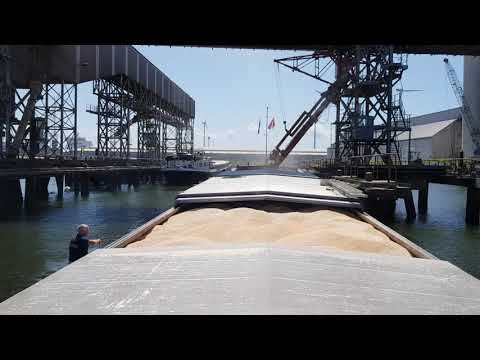 (Time lapse) Loading Corn Port of Rotterdam