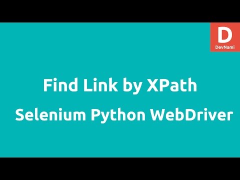 Python Selenium find Link by XPath