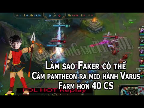 SKT T1 Faker Pantheon vs Varus Challenger KR Solo Q