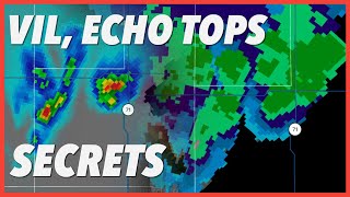 How to read weather radar products like VIL and Echo Tops