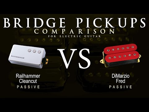 Railhammer CLEANCUT vs DiMarzio FRED - Bridge Guitar Pickup Comparison Tone Demo