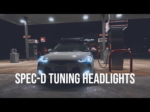 Spec-D LED HID Projectors with Sequential Turn Signals | Hyundai Veloster | RandyR.net
