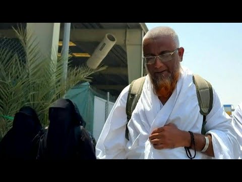 Muslim pilgrims arrive in Mina the day before heading to Mount Arafat | AFP
