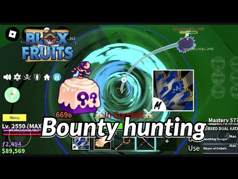 Bounty hunting with dough fruit | blox fruit