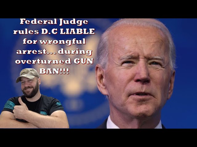 HUGE!!! Federal Judge: D.C. LIABLE for wrongful arrest from overturned GUN BAN!!!