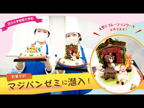 【目白短大】製菓学科：マジパンゼミに潜入！可愛らしい「工芸菓子」の世界を見てみませんか？