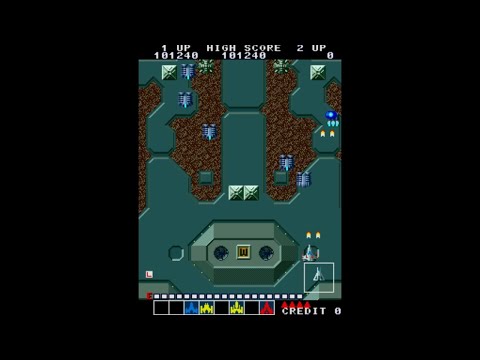 Alpha Mission arcade gameplay screenshot