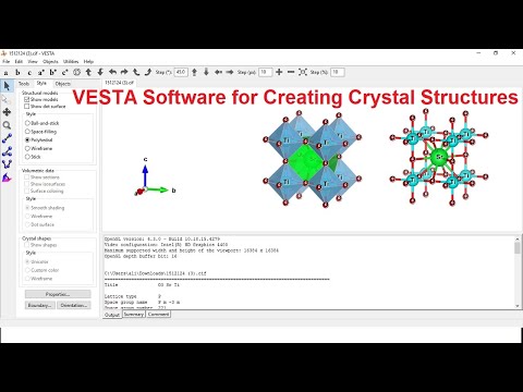 VESTA Tutorial for Creating Crystal Structures #VESTA_Software
