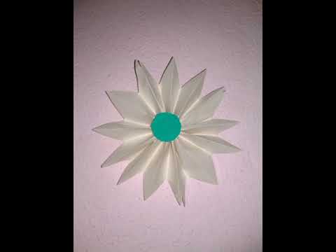HOW TO MAKE A ELEGANT FLOWER || WHITE PAPER || PRAGNYA KULKARNI